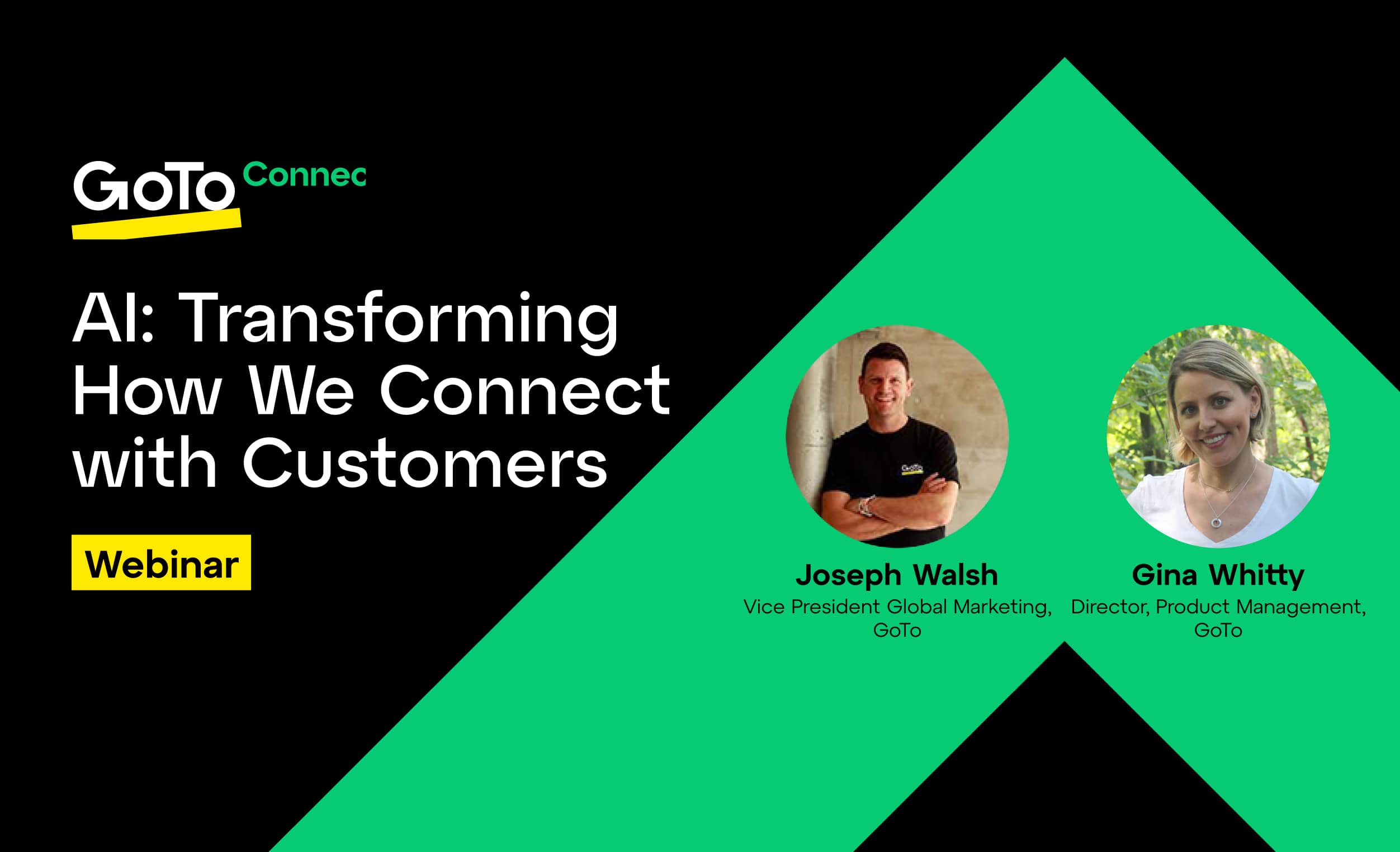 Copertina del webinar on-demand, IA: trasformare il modo in cui ci connettiamo con i clienti