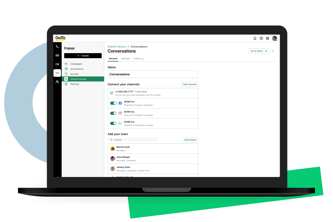 Explore novos canais digitais e interaja num instante com ainda mais clientes por WhatsApp, redes sociais, SMS, webchat e muito mais.
