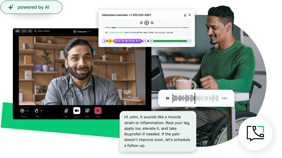 GoTo Connect is an all-in-one platform designed for healthcare communication, offering seamless virtual appointments, AI-powered insights, and tools to improve patient care.
