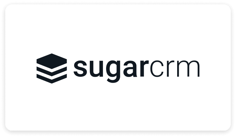 Sugar CRM logo.