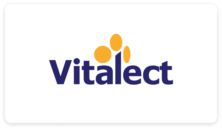 Vitalect logo.